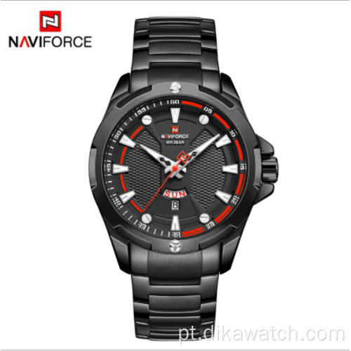 2020 novo NAVIFORCE 9161 relógio masculino à prova d&#39;água relógio esportivo de quartzo eletrônico para estudantes